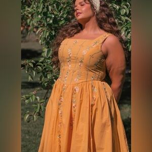 JessaKae Women's Orange Dress